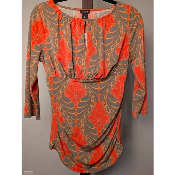 Ann Taylor Tops - Ann Taylor NWT Abstract Floral Surplice Blouse M